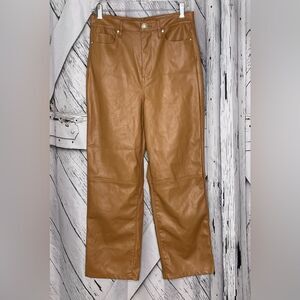 BLANKNYC The Baxter Faux Leather Pants Camel Color Size 28